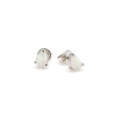 AUSTRALIAN OPAL EARRING IN SILVER ref: 04101EOZ