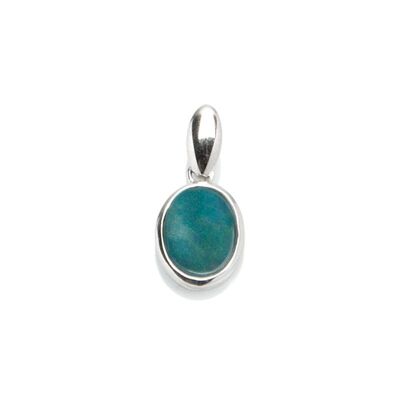 AUSTRALIAN OPAL PENDANT DOUBLET IN SILVER ref: 03697PO