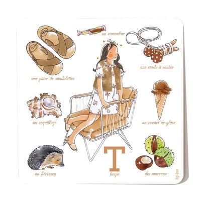 Carte couleur taupe