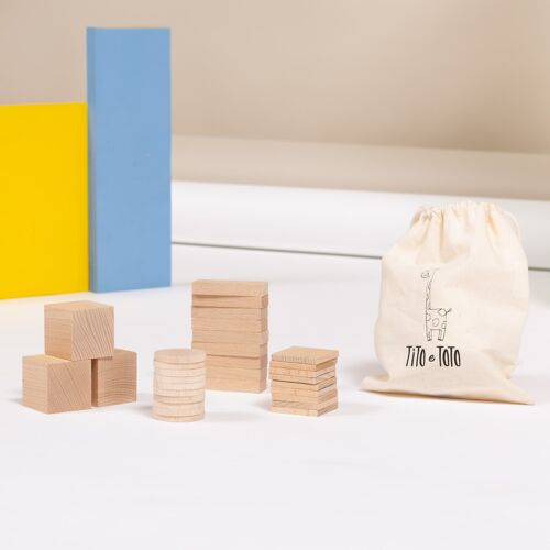 Wooden Loose parts Deconstructed Material Kit + 10 months