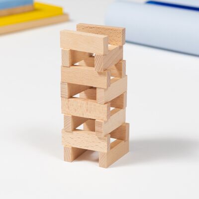 Wooden tower - Wooden blocks - Unstructured game