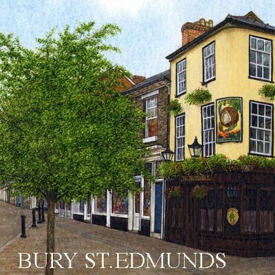 Imán de nevera, Bury St.Edmunds, Suffolk.