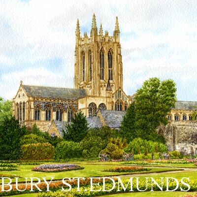 Imán de nevera, Bury Cathedral, Suffolk.