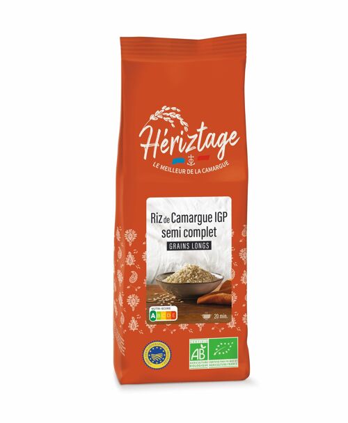 RIZ DE CAMARGUE IGP - LONG SEMI COMPLET BIO 500G