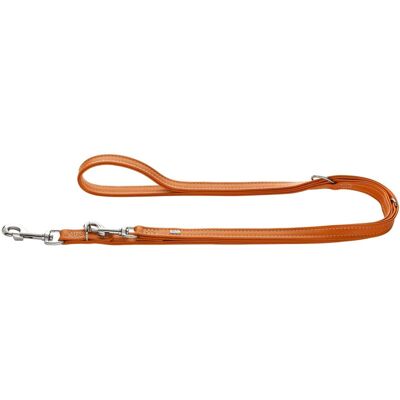 HUNTER Leather Training Leash Cannes - Orange 20/200