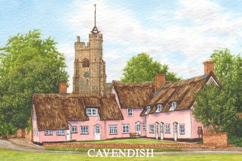 Fridge magnet, Cavendish, Suffolk.