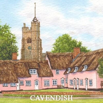 Imán de nevera, Cavendish, Suffolk.