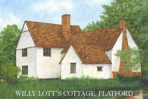 Fridge Magnet, Willie Lotts Cottage, Suffolk.