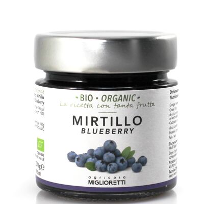 Blaubeermarmelade, hergestellt in Italien, biologisch