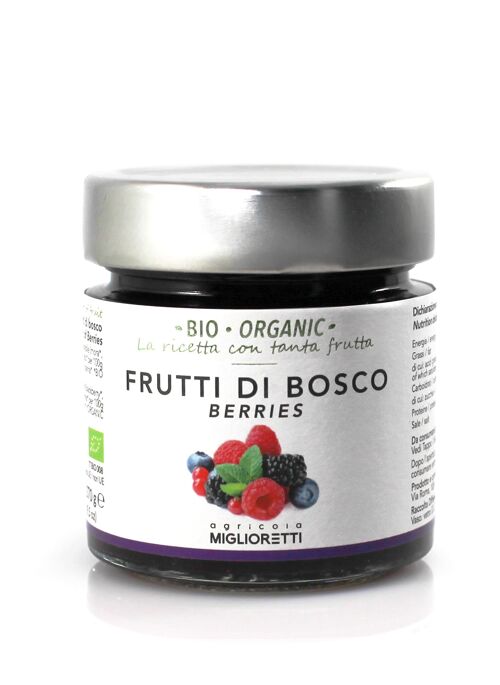 CONFETTURA DI FRUTTI DI BOSCO Biologico 270gr