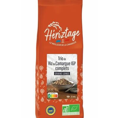 RIZ DE CAMARGUE IGP - TRIO DE RIZ COMPLET BIO 500G