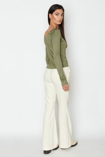 Pantalon Flare Pants crème - Noir 3