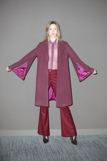 Manteau coupe kimono couleur - baie 6