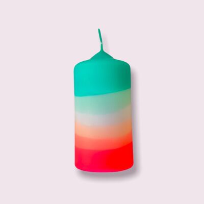 Dip-Dyed Neon Teal 