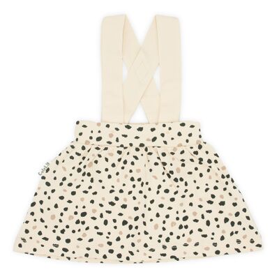 Removable suspender skirt | Dots | Beige