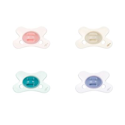 Pacifiers 0-6 months Plain Transparent Assorted Special Edition Difrax