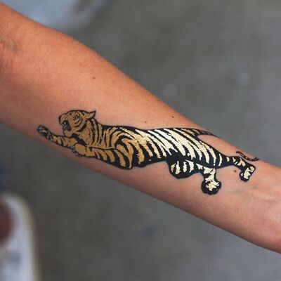 Das Royal Tiger Tattoo (2er Pack)