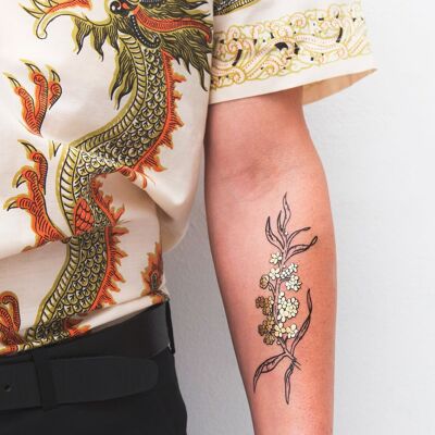Tatuaje The Golden Plant (pack de 2)