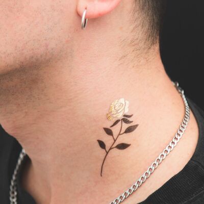 Roses of Gold Tattoo (pack of 2)