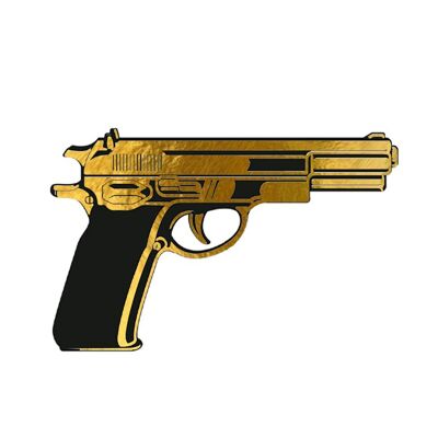 Das Golden Gun Tattoo (2er Pack)