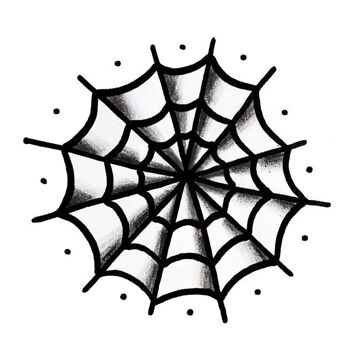 Tatouage toile d’araignée (Pack de 2) 2