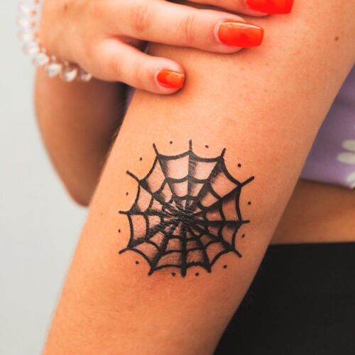 Tatuaje Spiderweb (Pack de 2)