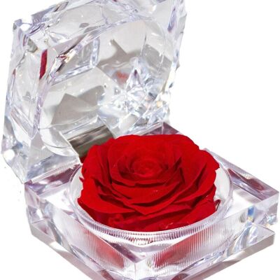 🌹 EWIGE ROSE 🌹 Konservierte duftende Juwelbox Rose - bis zu 3 Jahre haltbar - rot