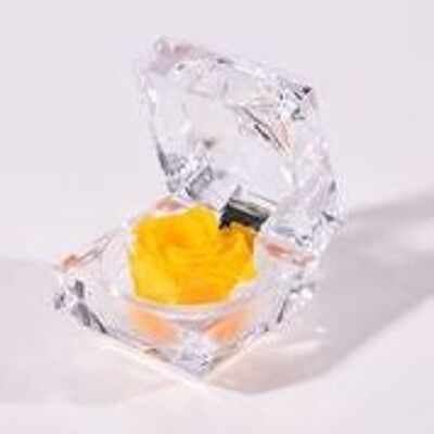 🌹 EWIGE ROSE 🌹 Konservierte duftende Juwelbox Rose - bis zu 3 Jahre haltbar - Yellow