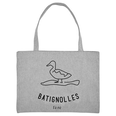 Shopping Bag XL Paris - gris - Batignolles
