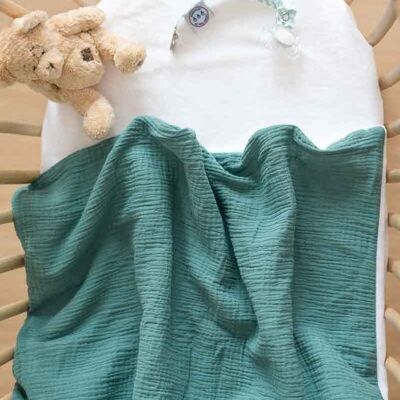Couverture vert eucalyptus