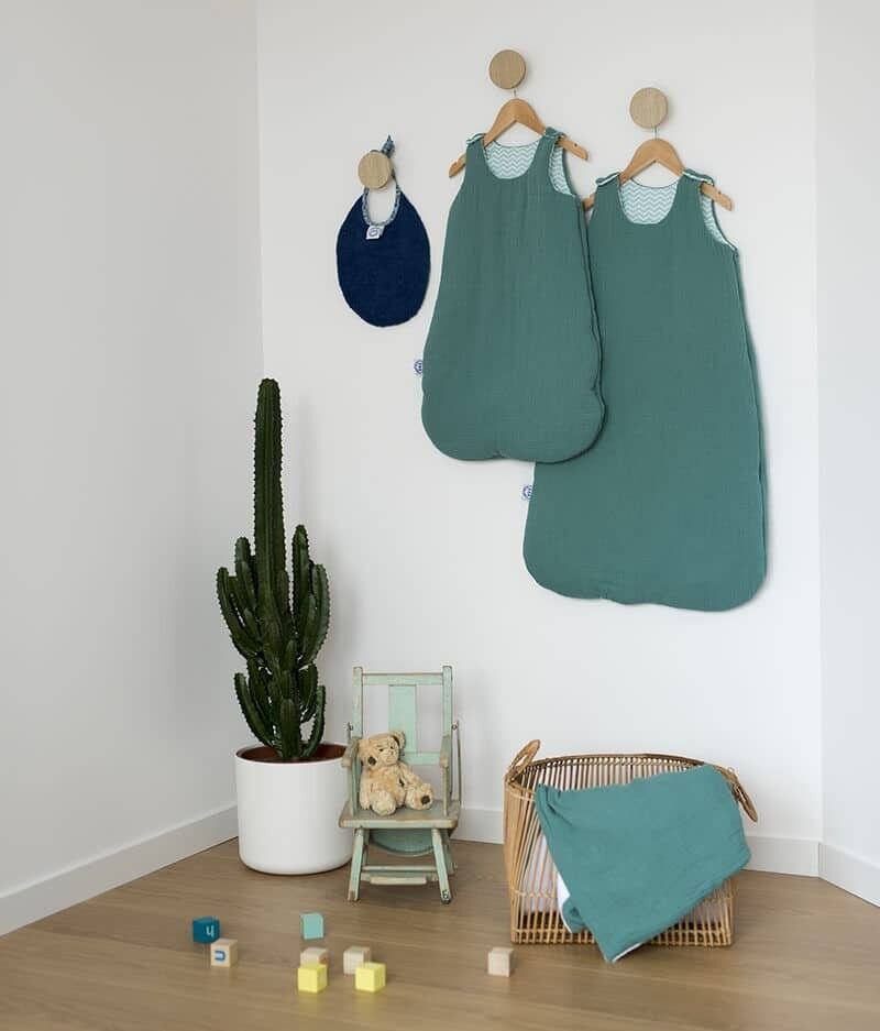 Eukalyptusgrüner Sommerschlafsack 0-6 Monate