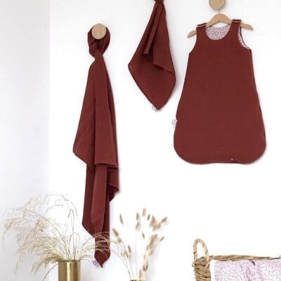 Terracotta swaddle 60x60 cm