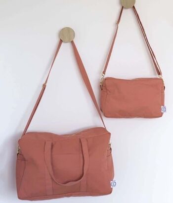 Sac à langer "Le minus" terracotta 8