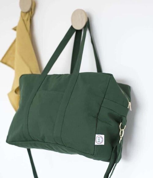 Sac à langer "Le géant" vert sapin