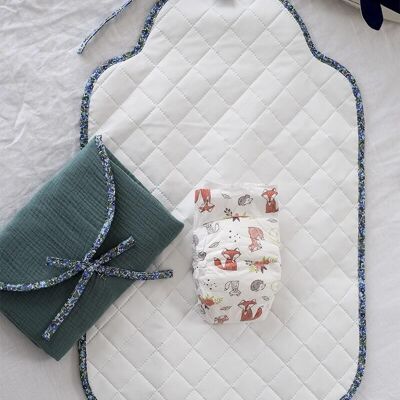 Eucalyptus green changing mat