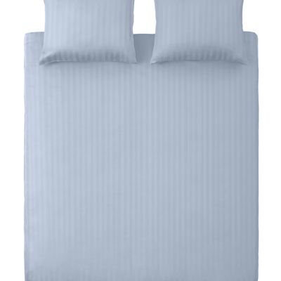 Hellblau – 240 x 200/220 – Bettbezug aus 100 % Baumwollsatin für Einzelbetten – 10 Cate