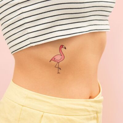 CLUB FLAMINGO Tatouage (Pack de 2)