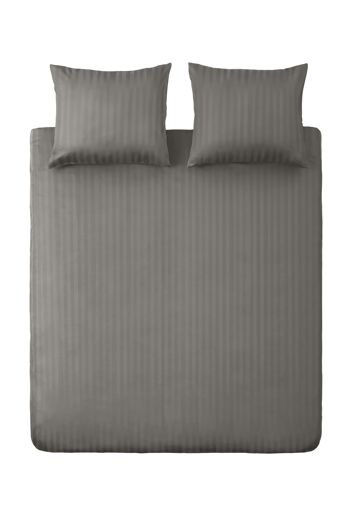 Taupe - 140x200/220 - Housse de Couette Simple 100% Satin de Coton - Ten Cate 1