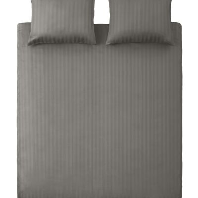 Taupe - 200x200/220 - 100% Cotton Satin Double Duvet Cover - Ten Cate