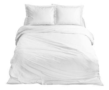 White Whisper - 140x200/220 - Housse de Couette Simple 100% Satin de Coton - Ten Cate Premium 1