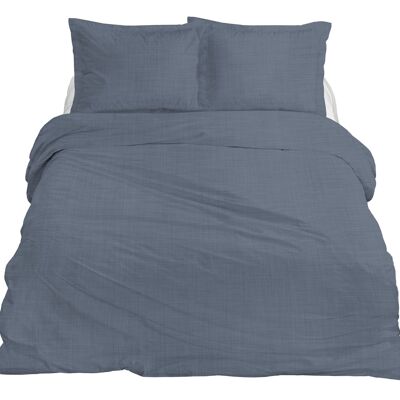 Dusty Blue - 200x200/220 - Housse de Couette 100% Lin - Ten Cate Premium