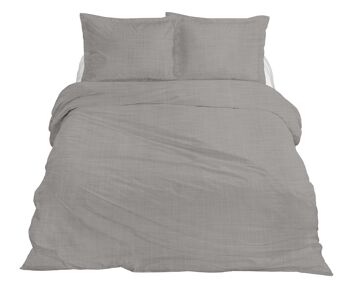 Cloudy Grey - 200x200/220 - Housse de Couette 100% Lin - Ten Cate Premium 1