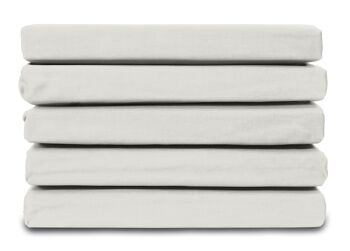 Naturel - 90x200 - Drap-housse 100% satin de coton - Ten Cate 1