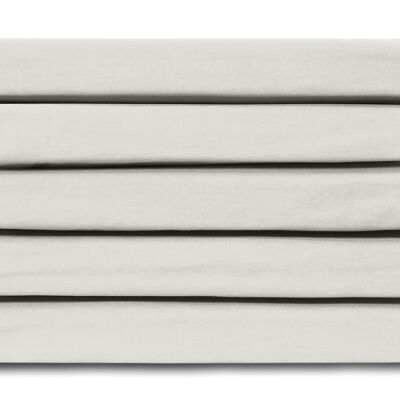 Natural - 90x220 - 100% Cotton Sateen Fitted Sheet - Ten Cate