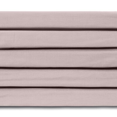 Pink - 140x200 - 100% Cotton Satin Fitted Sheet - Ten Cate