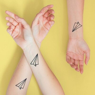 THE PAPER PLANE Tattoo (Pack of 2)