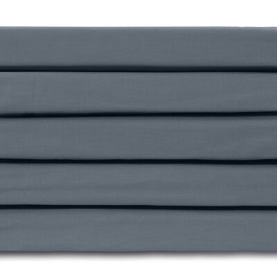 Bleu Foncé - 90x200 - Drap Housse 100% Satin de Coton - Ten Cate