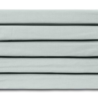 Mint - 160x200 - 100% Cotton Sateen Topper Fitted Sheet - Ten Cate
