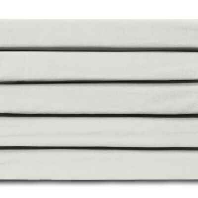Natural - 140x200 - 100% Cotton Sateen Topper Fitted Sheet - Ten Cate
