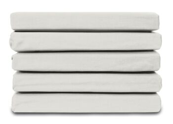 Naturel - 160x200 - Drap-housse 100% satin de coton - Ten Cate 1